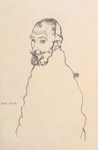 Portret van Franz Hauer door Egon Schiele